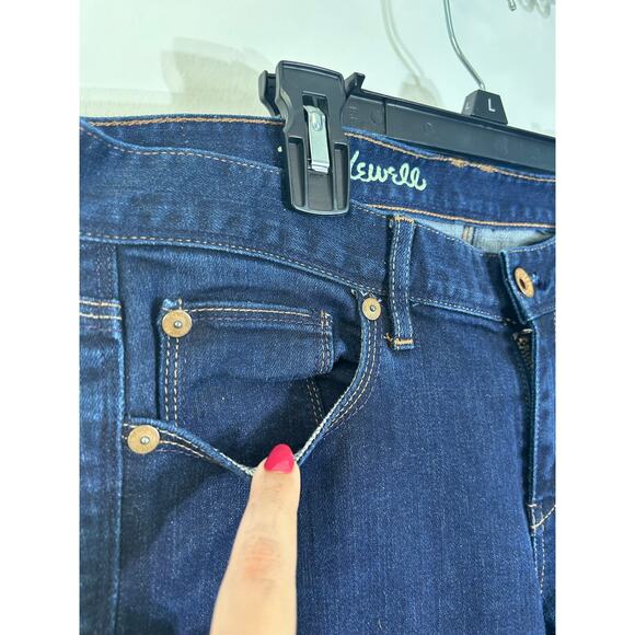 Madewell Jeans Size 29 Low Rise Dark Wash Rail Straight Preppy Officecore READ - Picture 3 of 9